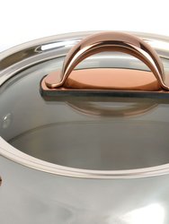 BergHOFF Ouro Gold 18/10 SS 8" Dutch Oven with Glass Lid