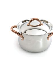 BergHOFF Ouro Gold 18/10 Stainless Steel Covered Dutch Oven 8" with Stainless Steel Lid, 4.8 Qt - Stainless Steel