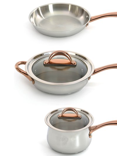 BergHOFF BergHOFF Ouro Gold 4pc Starter Cookwaer Set with Glass Lids product