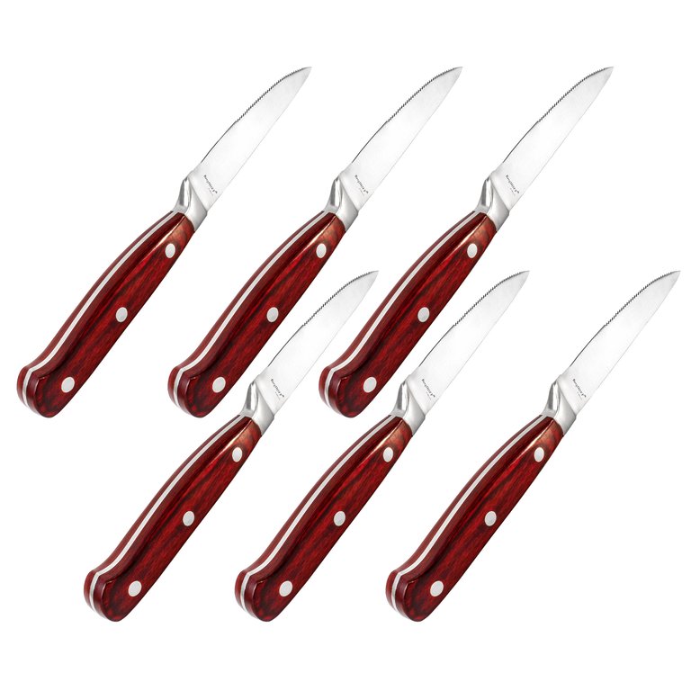 BergHOFF Pakka 12" Stainless Steel Steak Knife, Set of 6