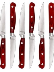 BergHOFF Pakka 12" Stainless Steel Steak Knife, Set of 6