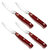 BergHOFF Pakka 4PC Stainless Steel Steak Knife Set