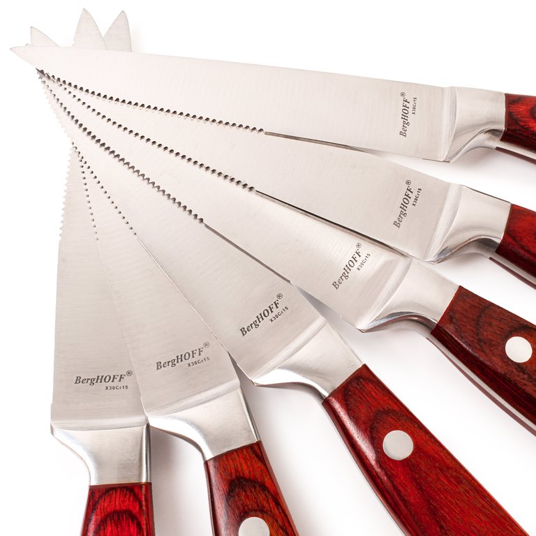 BergHOFF Pakka 4PC Stainless Steel Steak Knife Set