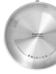 BergHOFF Professional Stainless Steel 10/18 Tri-Ply 5.2 Qt Saute Pan and SS Lid, 11"