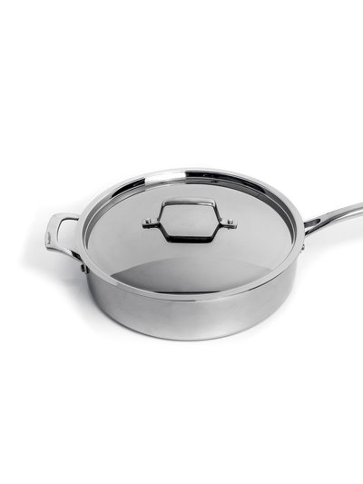 BergHOFF BergHOFF Professional Stainless Steel 10/18 Tri-Ply 5.2 Qt Saute Pan and SS Lid, 11" product