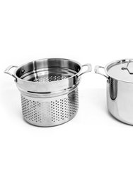 BergHOFF Professional Stainless Steel 10/18 Tri-Ply 8 Qt Stock Pot with SS Lid, 9.5"