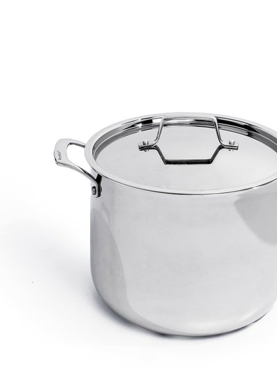 BergHOFF BergHOFF Professional Stainless Steel 10/18 Tri-Ply 8 Qt Stock Pot with SS Lid, 9.5" product