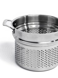 BergHOFF Professional Stainless Steel 10/18 Tri-Ply Pasta Steamer Strainer Insert , 9.5"