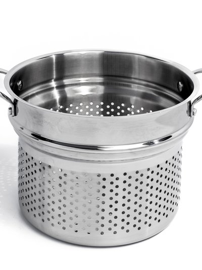 BergHOFF BergHOFF Professional Stainless Steel 10/18 Tri-Ply Pasta Steamer Strainer Insert , 9.5" product