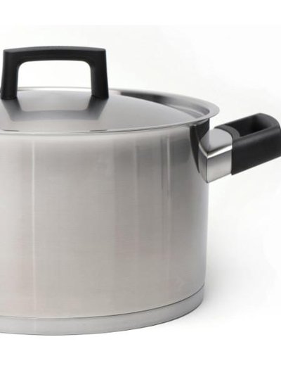 BergHOFF BergHOFF Ron 10" Stainless Steel Covered Stockpot 6.8QT, Black Handles product