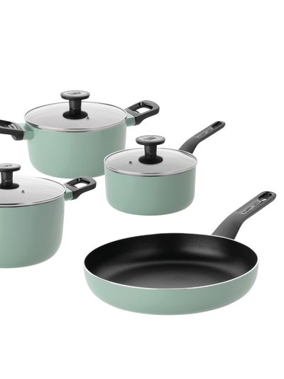 BergHOFF BergHOFF Sage Non-stick Aluminum 7Pc Cookware Set With Glass Lid product