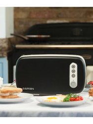 BergHOFF Seren Side Loading Toaster with Black Panel - Black