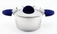 BergHOFF Stacca 7" Stainless Steel Covered Casserole, Blue - Blue