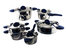 BergHOFF Stacca SS 11 Pieces Cookware Set, Blue - Blue