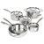 BergHOFF Vintage Tri-Ply 18/10 Stainless Steeel 10Pc Cookware Set, Hammered