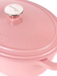 Cast Iron 3qt Round Stockpot - Pink