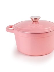 Cast Iron 3qt Round Stockpot - Pink - Pink