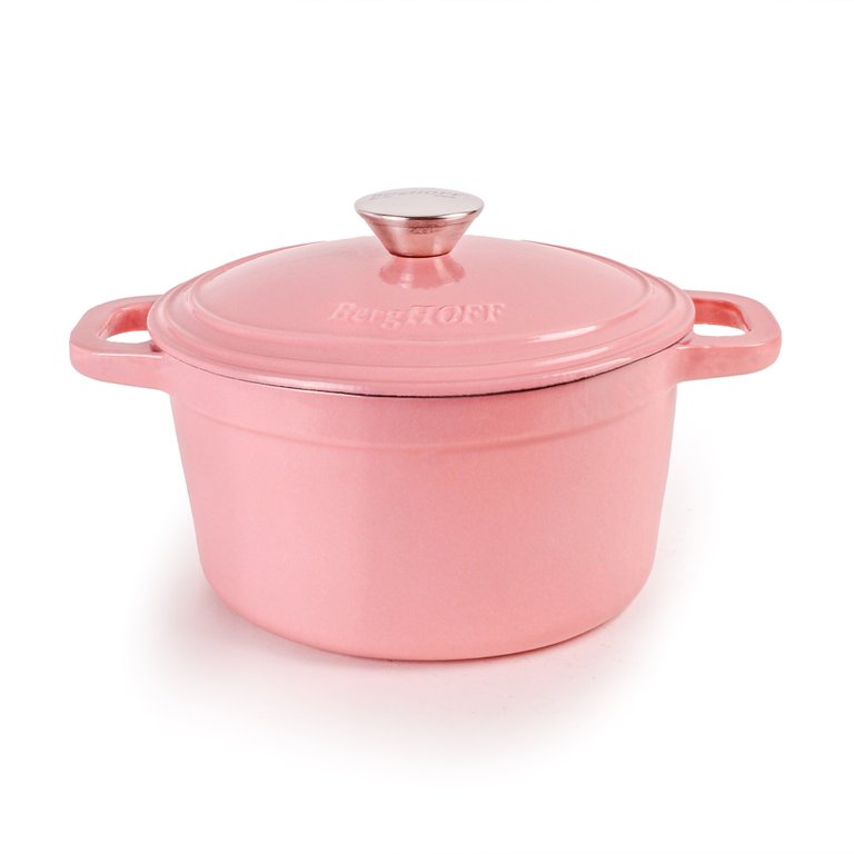 Cast Iron 3qt Round Stockpot - Pink - Pink