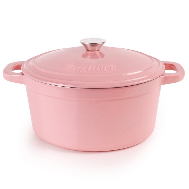 Cast Iron 7qt Round Stockpot - Pink