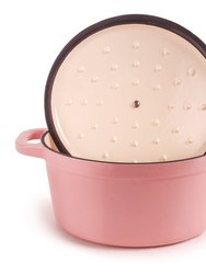 Cast Iron 7qt Round Stockpot - Pink