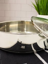 Comfort 10" 18/10 Stainless Steel Covered Deep Skillet