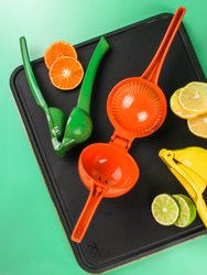 CooknCo 3pc Juice Squeezer Set, Orange, Lemon & Lime