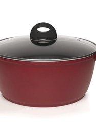 EarthChef Cast Aluminum Covered Stockpot, 6.3 Qt