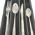 Essentials 20Pc 18/10 Stainless Steel Flatware Set, Taper