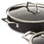 Essentials 4Pc Non-stick Hard Anodized Simmer Set With Glass Lids, Black