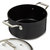 Essentials 4Pc Non-stick Hard Anodized Simmer Set With Glass Lids, Black