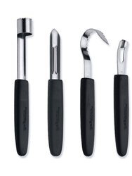 Essentials 8Pc Stainless Steel Garnishing Tool Set with Case