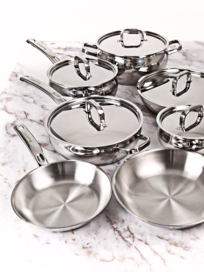 BergHOFF Essentials Belly Shape 12 Piece 18/10 Stainless Steel Cookware Set With SS Lids product