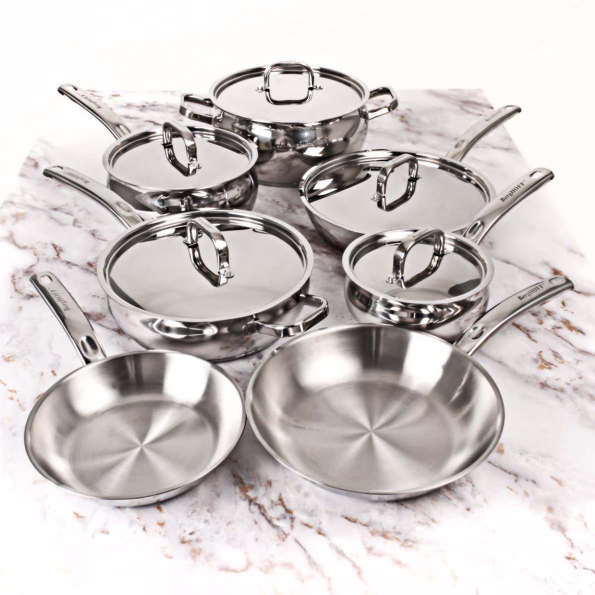 BergHOFF International 10 Piece Stainless Steel Cookware Set