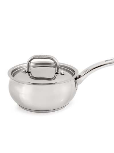 BergHOFF Essentials Belly Shape 18/10 Stainless Steel 6.25" Sauce Pan With Stainless Steel Lid 1.5Qt. product
