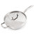 Essentials Belly Shape 18/10 Stainless Steel 9.5" Deep Skillet With Stainless Steel Lid 3.2Qt.