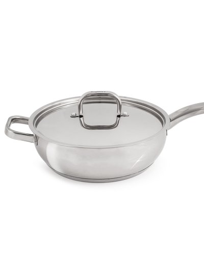 BergHOFF Essentials Belly Shape 18/10 Stainless Steel 9.5" Deep Skillet With Stainless Steel Lid 3.2Qt. product