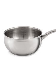 Essentials Belly Shape 18/10 Stainless Steel Sauce Pan With Stainless Steel Lid 3.2Qt.