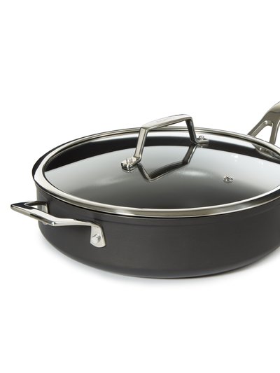 BergHOFF Essentials Non-Stick Hard Anodized 11" Deep Skillet 4.3qt. With Glass Lid, Black product