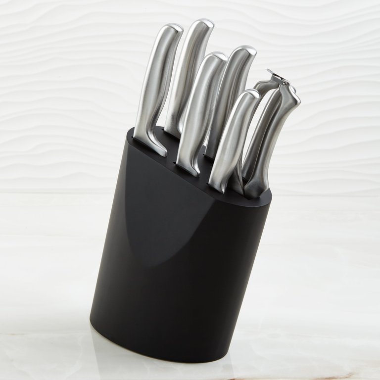 Frame 8Pc Stainless Steel Knife Block Set