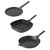 GEM 3Pc Cast Aluminum Nonstick Cookware Set