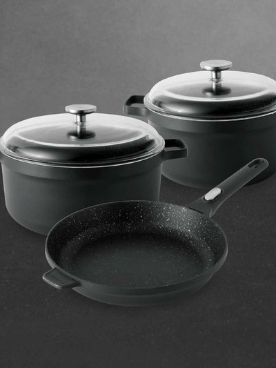BergHOFF Gem 5Pc Nonstick Cookware Set, Black product