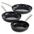 Graphite 3Pc Non-Stick Ceramic Frying Pan Set