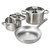 Graphite 5Pc Recycled 18/10 Stainless Steel Cookware Set