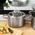 Graphite 5Pc Recycled 18/10 Stainless Steel Cookware Set