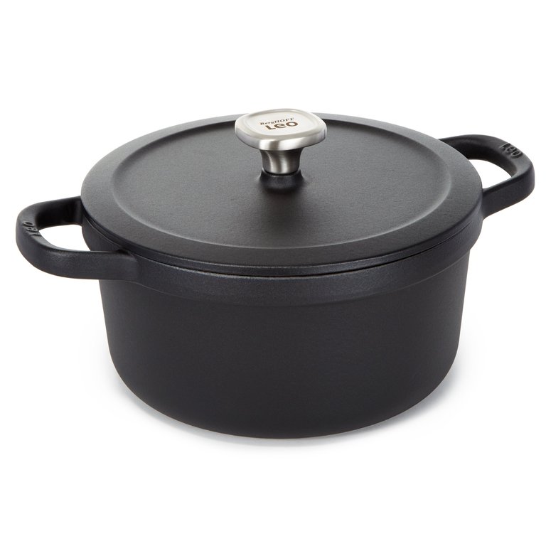 Graphite Enamel Cast Iron Covered Stockpot 10.25", 6qt.