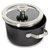 Graphite Non-Stick Ceramic Stockpot 8", 3.3qt. With Glass Lid, Sustainable Recycled Material