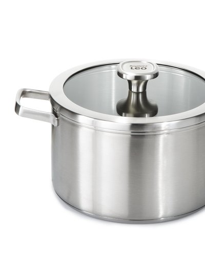 BergHOFF Graphite Recycled 18/10 Stainless Steel Stockpot 10", 6.3qt. With Glass Lid product