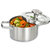 Graphite Recycled 18/10 Stainless Steel Stockpot 6.25", 1.7qt. With Glass Lid