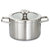 Graphite Recycled 18/10 Stainless Steel Stockpot 8", 3.6qt. With Glass Lid