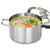 Graphite Recycled 18/10 Stainless Steel Stockpot 8", 3.6qt. With Glass Lid